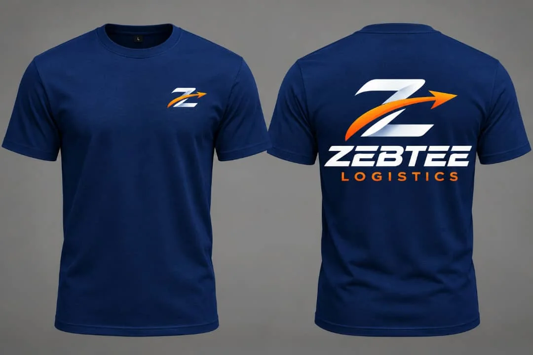 Zebtee courier handing a sealed parcel to a customer at the door